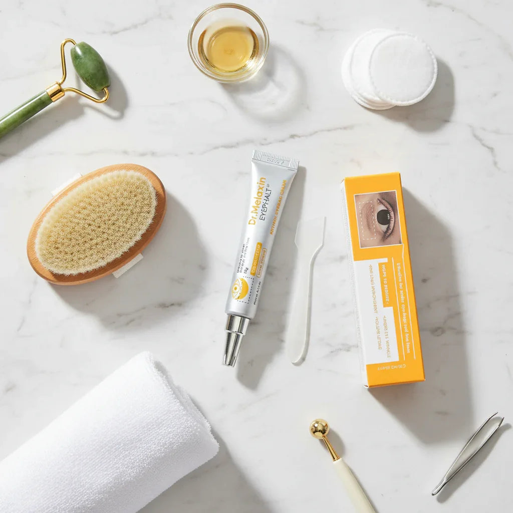 كريم Dr.Melaxin Eye Ephalt مع أدوات العناية - 1