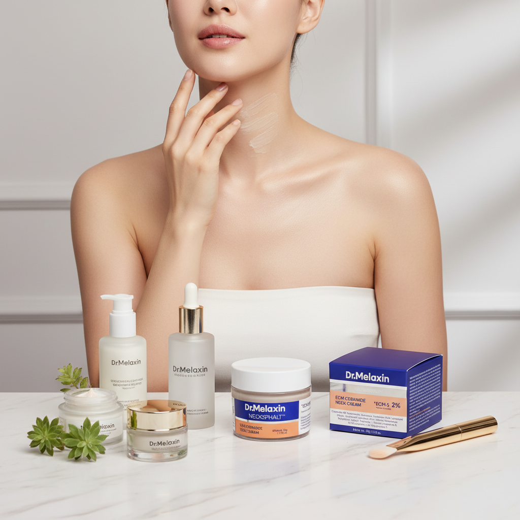 Dr.Melaxin Neck Cream - Woman Applying 2