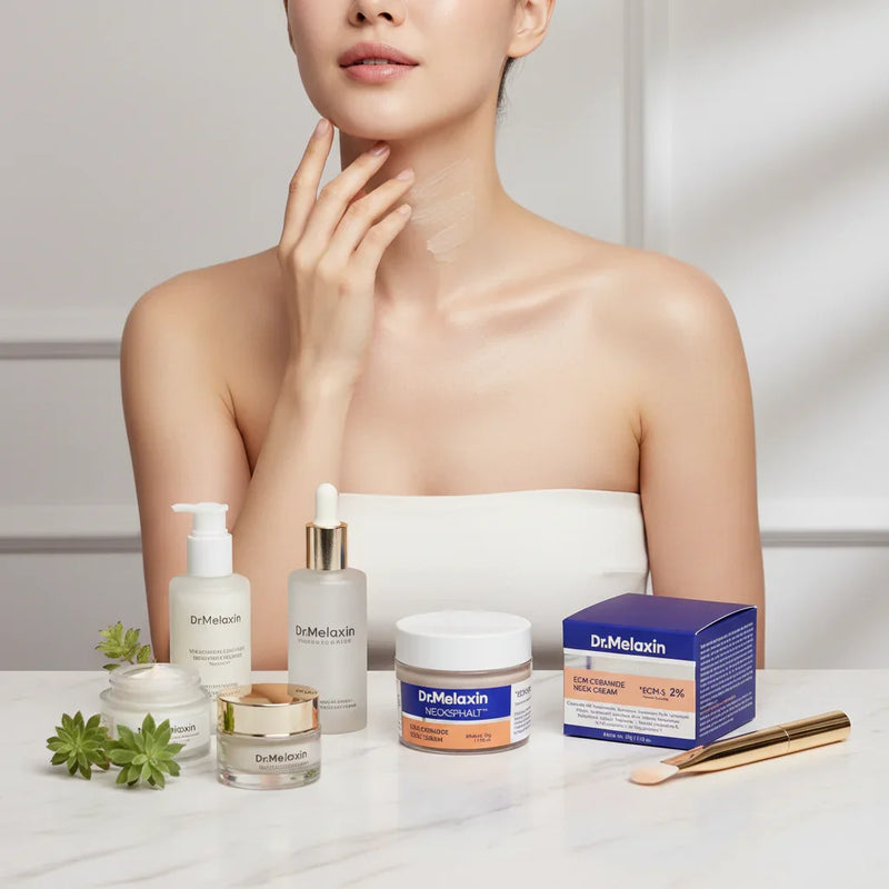 Dr.Melaxin Neck Cream - Woman Applying 2