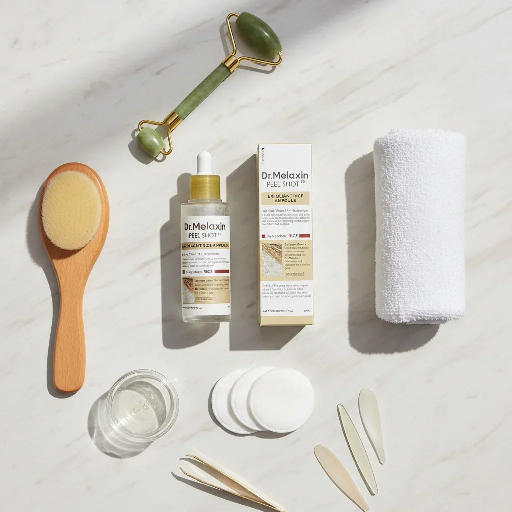 سيروم Dr.Melaxin Peel Shot الأرز مع أدوات العناية - 1