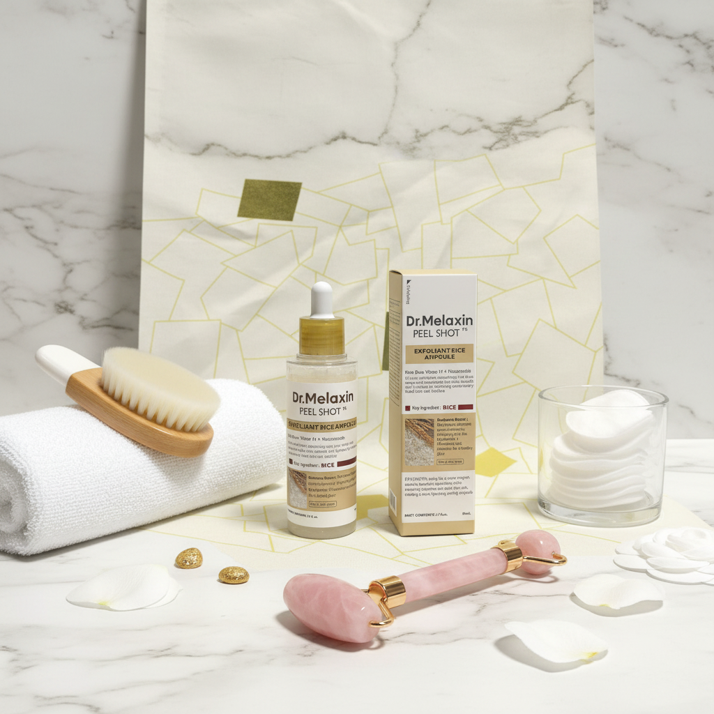سيروم Dr.Melaxin Peel Shot الأرز مع أدوات العناية - 2