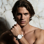 Dramatic lighting with flowing hair