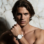 Dramatic lighting with flowing hair