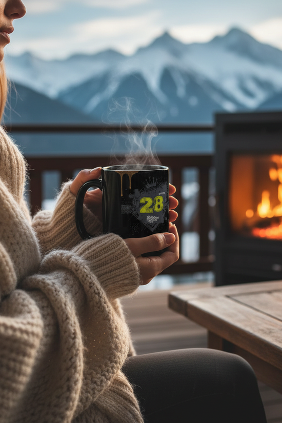 Dubstep Mug Cozy Winter Side View