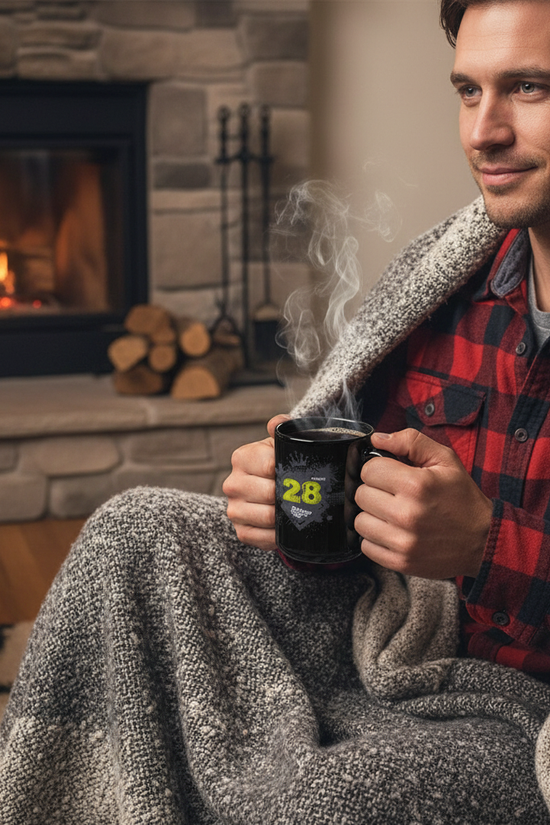 Dubstep Mug Masculine Winter Front View