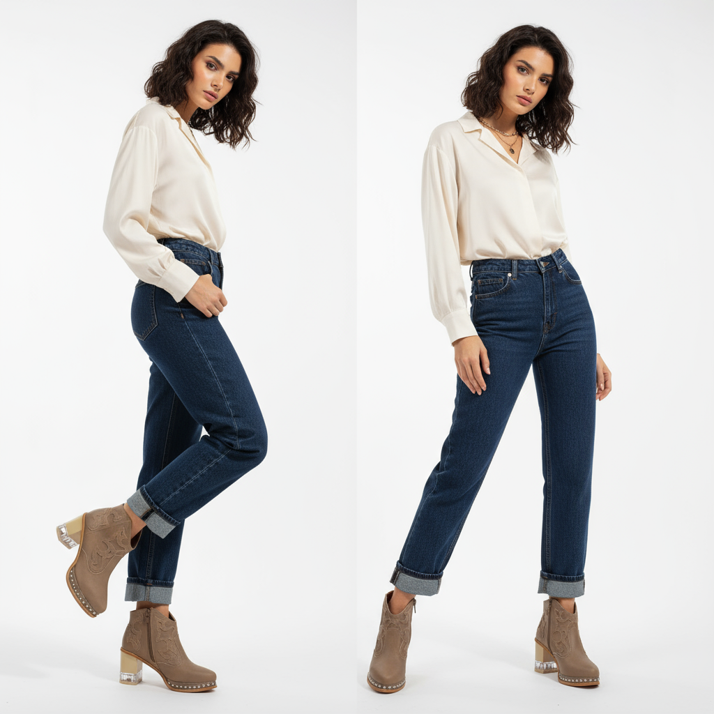 Dynamic pose studio shot