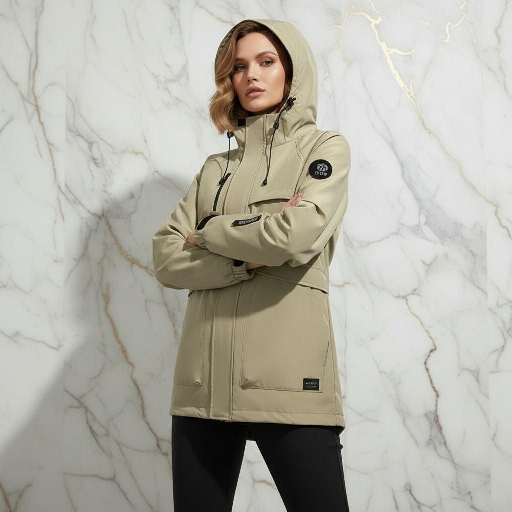 Dynamic pose with arms crossed