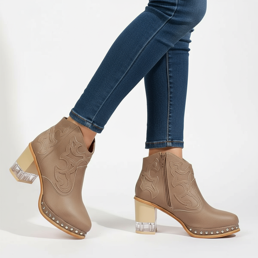 Dynamic walking shot - boots worn