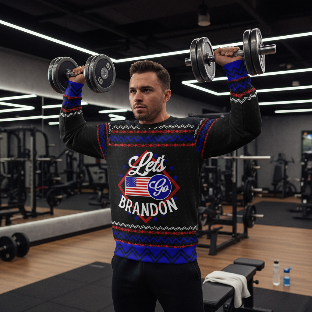 Dynamic workout action shot