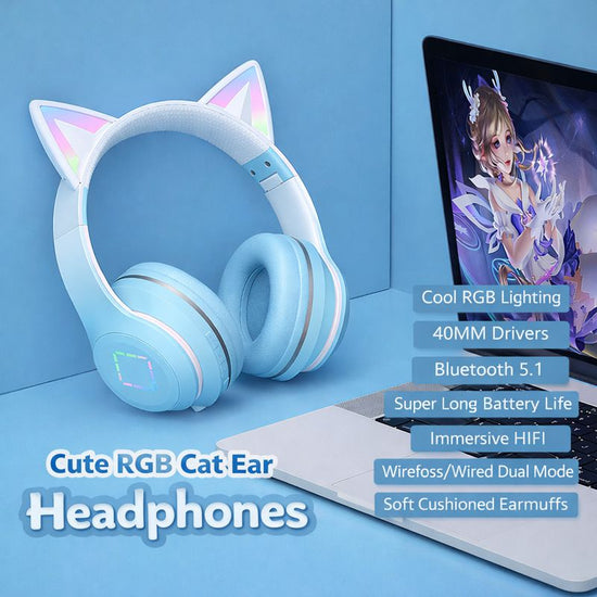 Gradient Color Wireless Bluetooth Headset