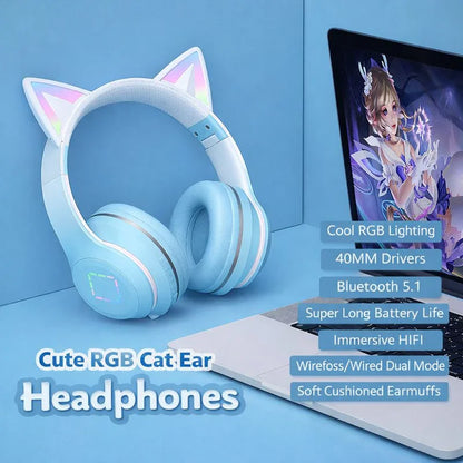 Gradient Color Wireless Bluetooth Headset