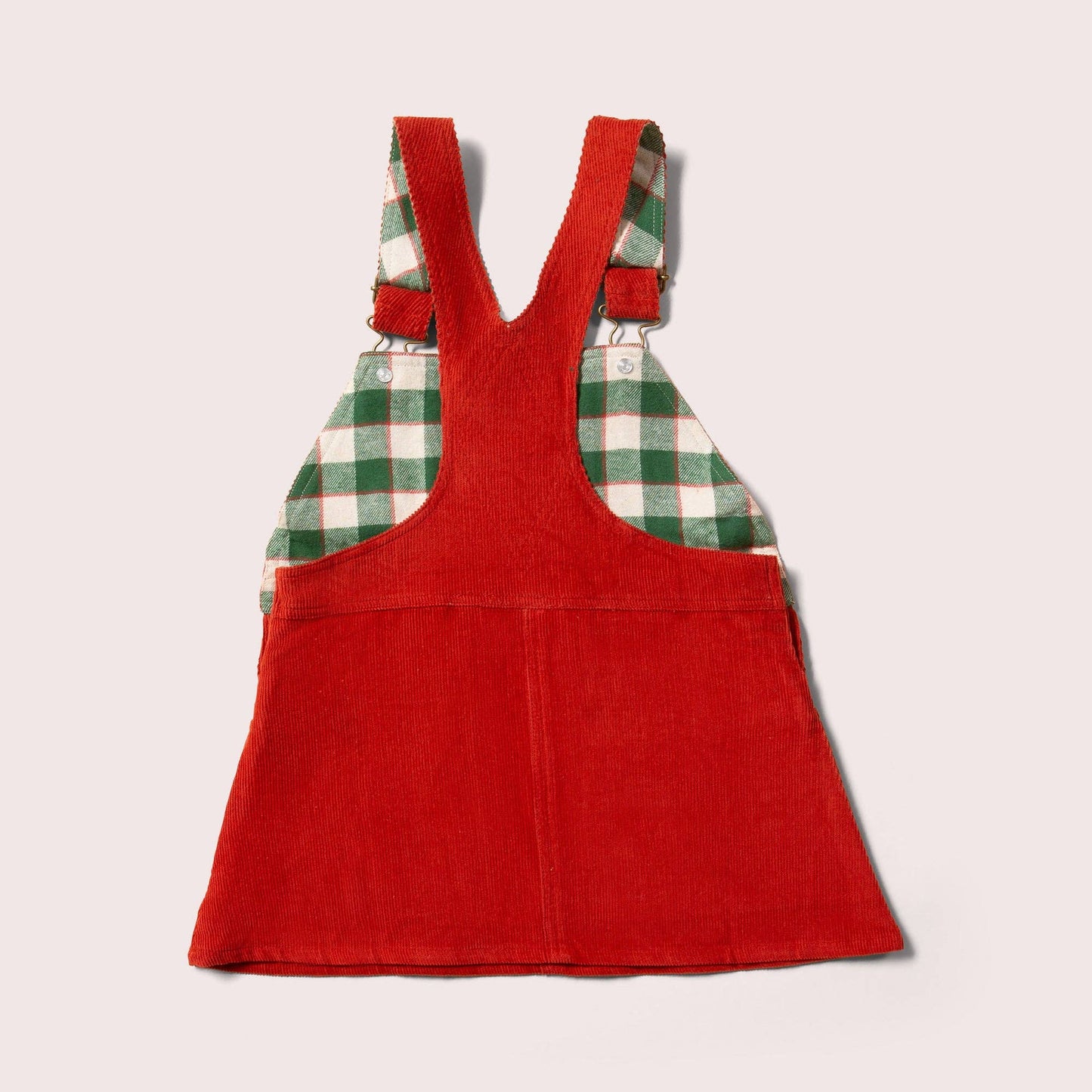Hazelnut Organic Cotton Classic Pinafore Dress, Soft Corduroy for Kids & Baby