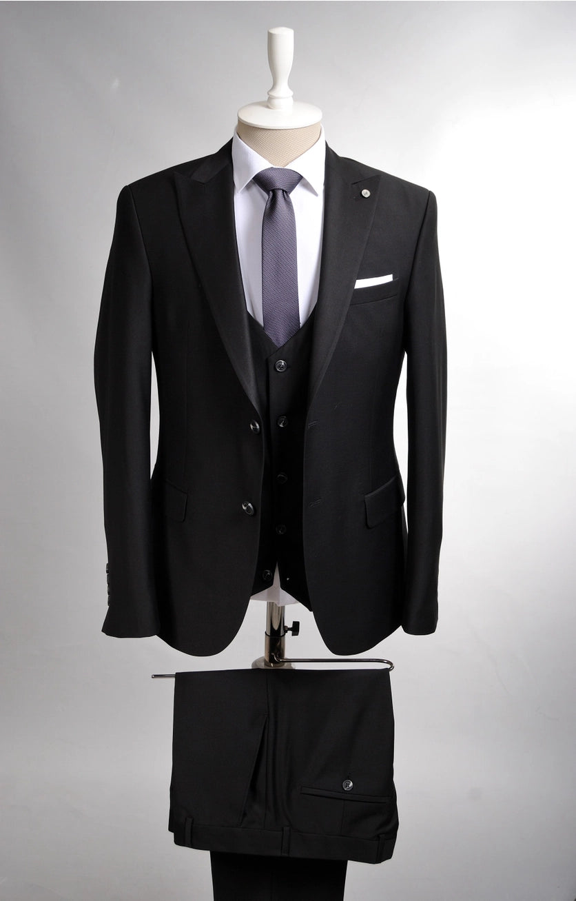 3Pcs Slim Fit Luxury Wedding Men's Suit