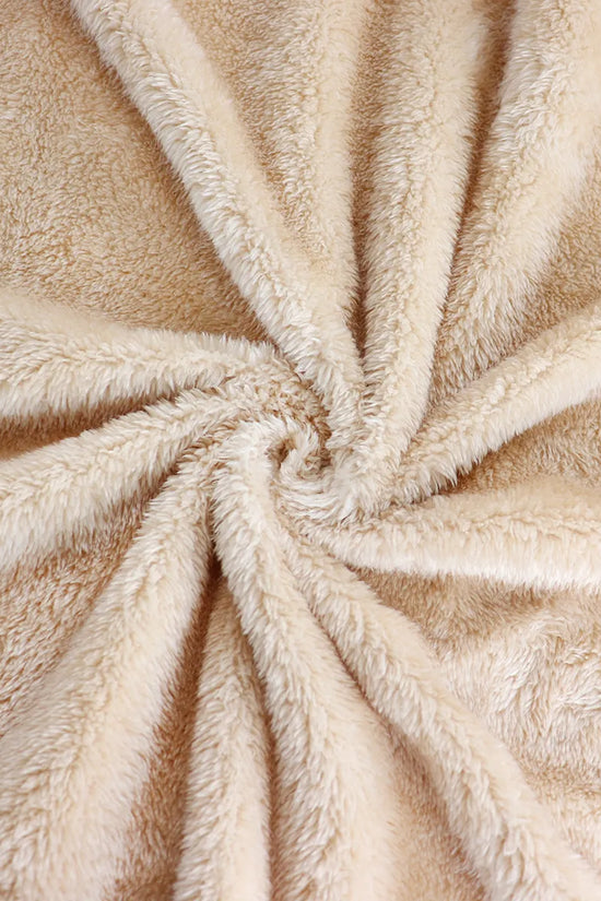 Horn Button Red Long Fleece Windbreaker