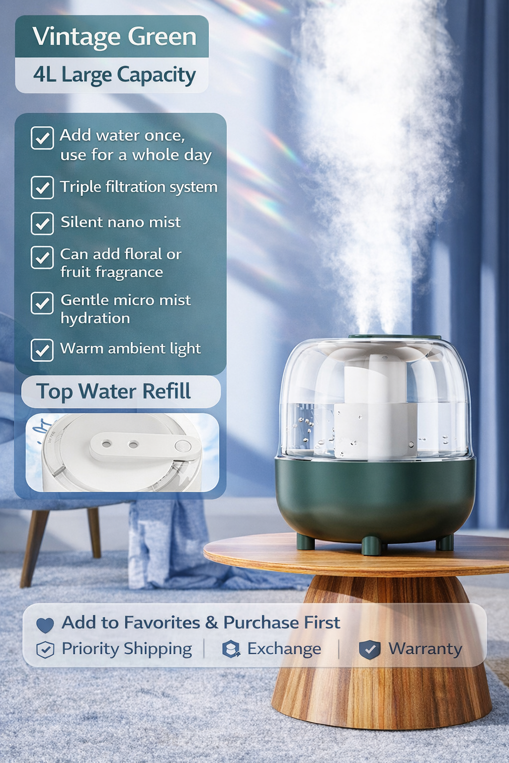 Atmosphere USB Light Air Humidifier