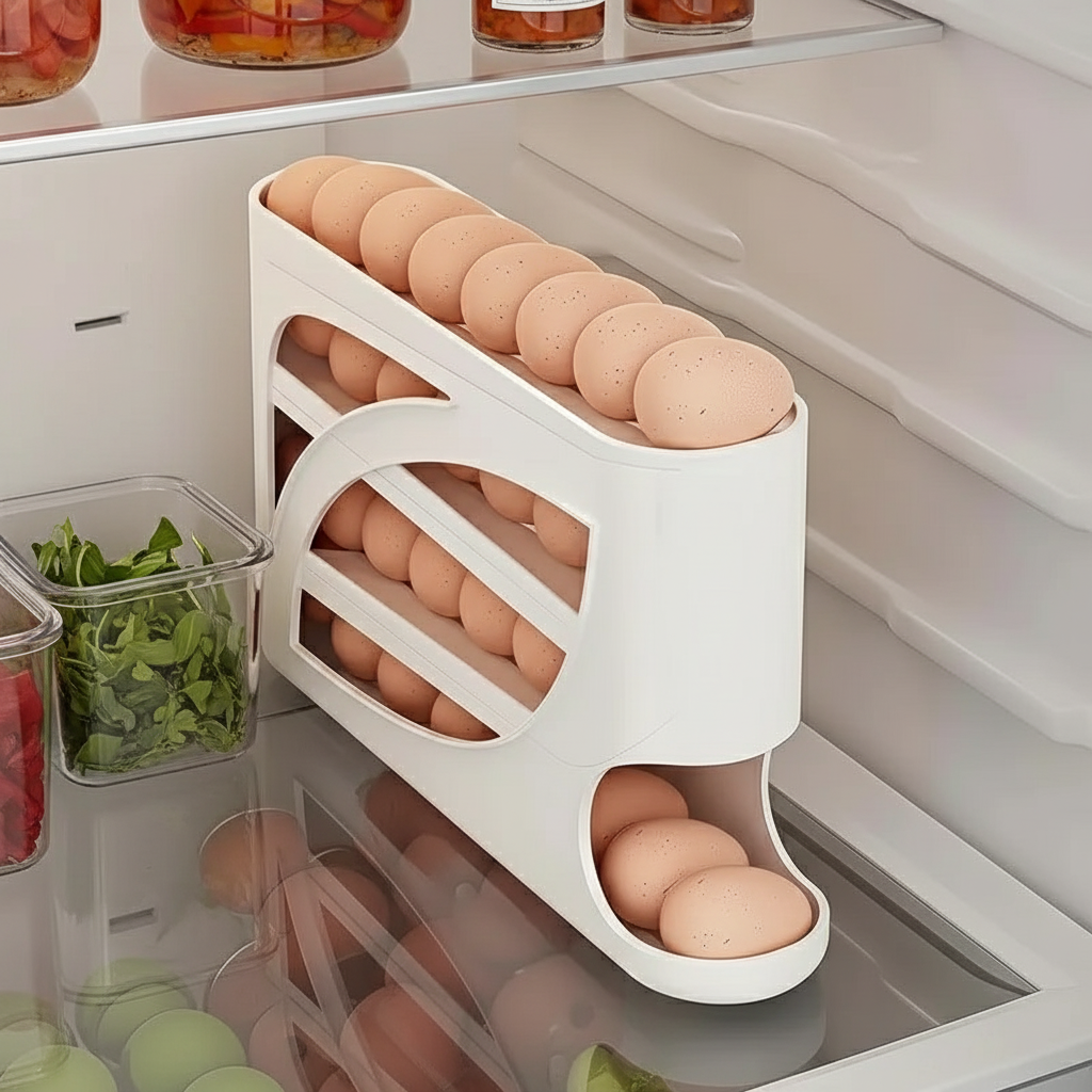 Egg holder in refrigerator