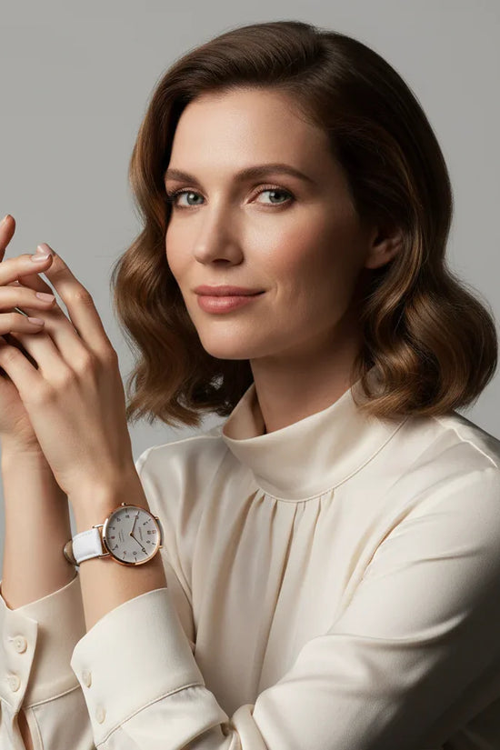 Elegant expression with both hands