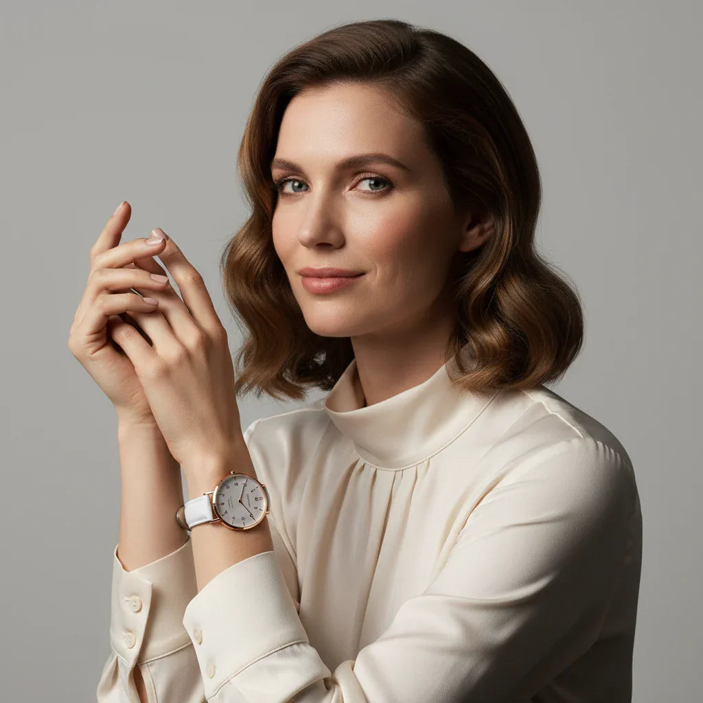 Elegant expression with both hands