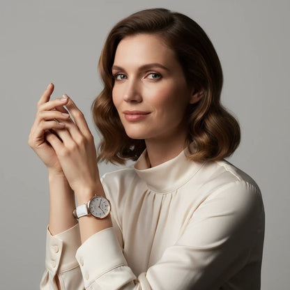 Elegant expression with both hands