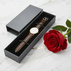 Elegant gift presentation with rose