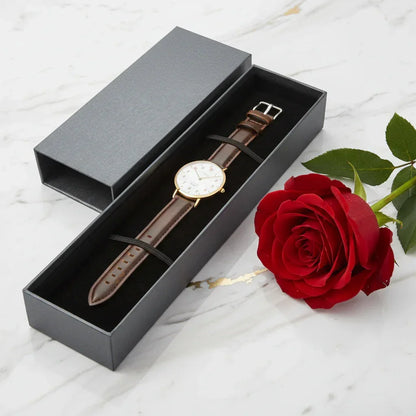 Elegant gift presentation with rose