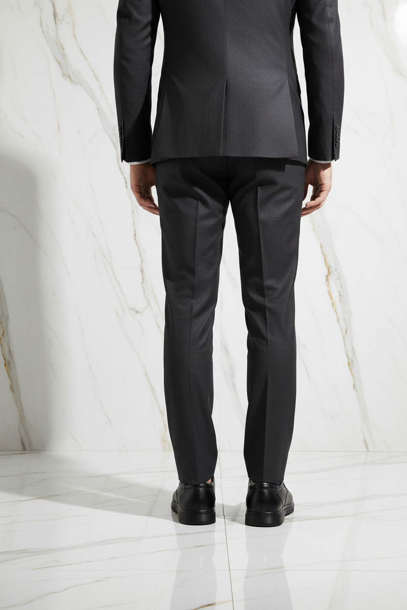 Elegant man - back view marble