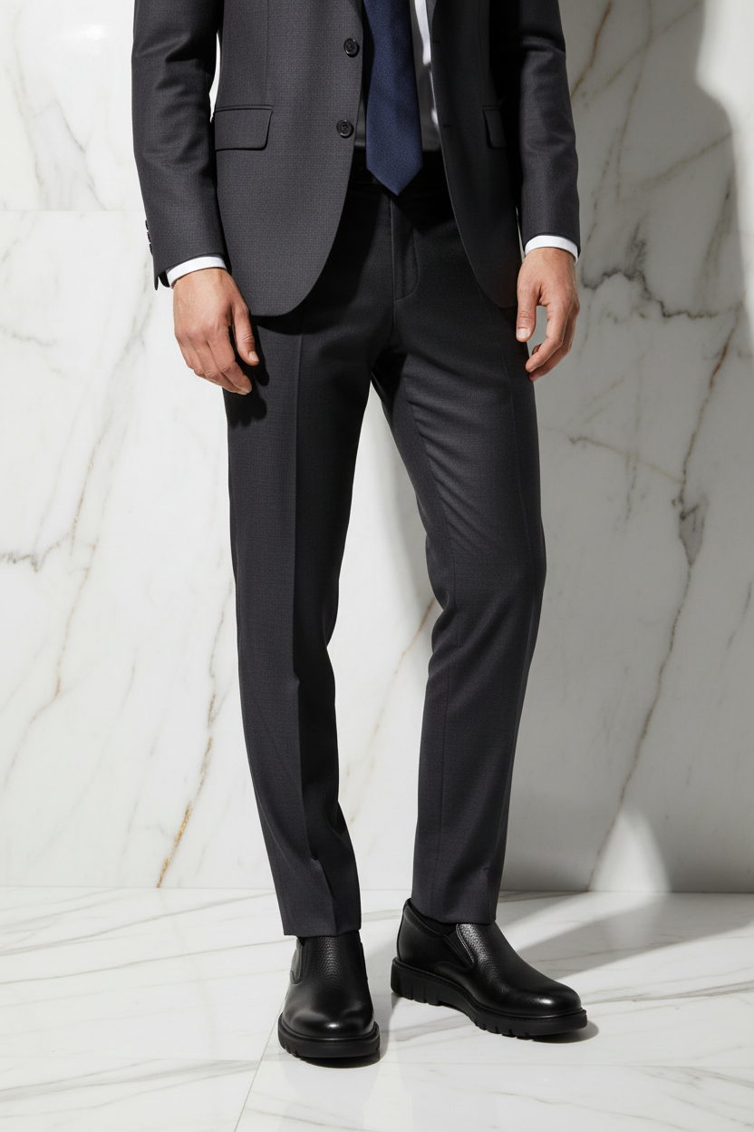 Elegant man - front view marble