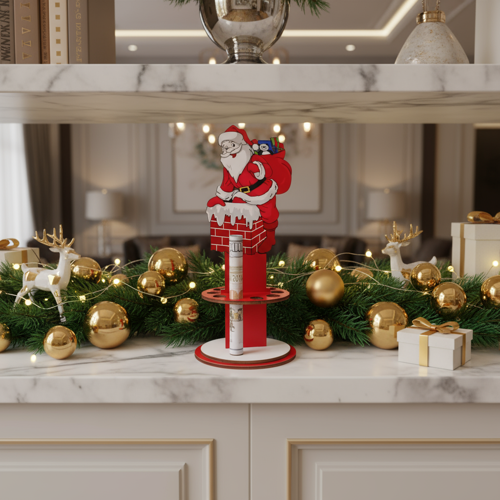 Elegant Marble Shelf - Front View