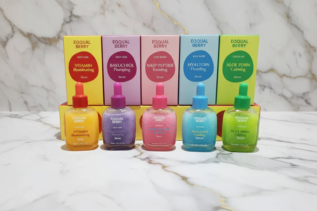 صورة احترافية لسيرومات EOQUAL BERRY - تكوين دائري