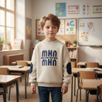 European boy in classroom