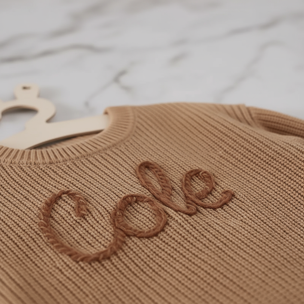 Extreme close-up of knitted texture