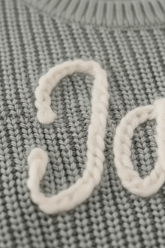 Extreme close-up of letter 