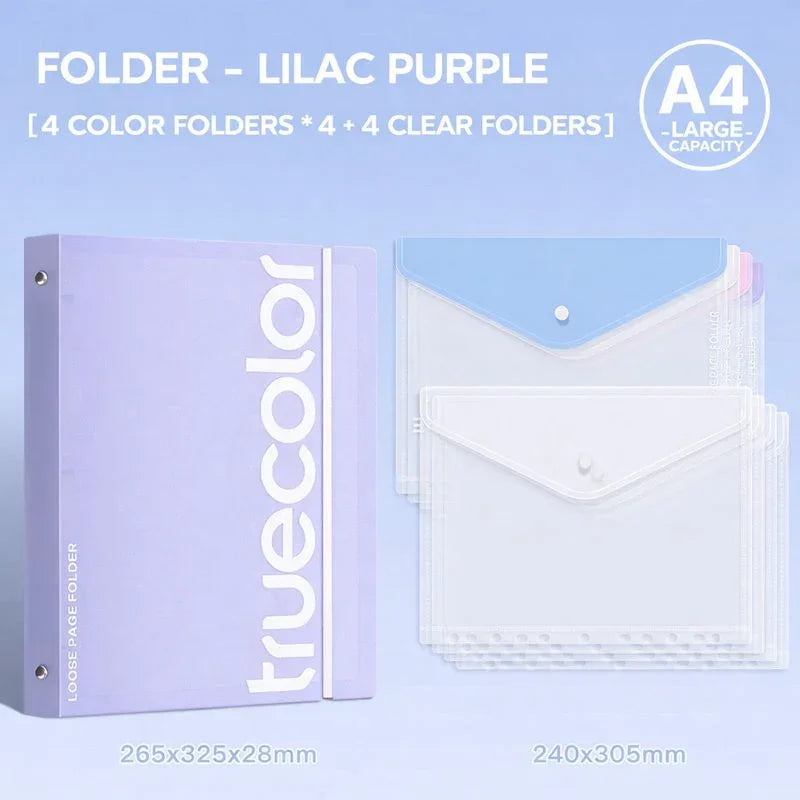 A4 Loose-Leaf Folder Information Book Transparent