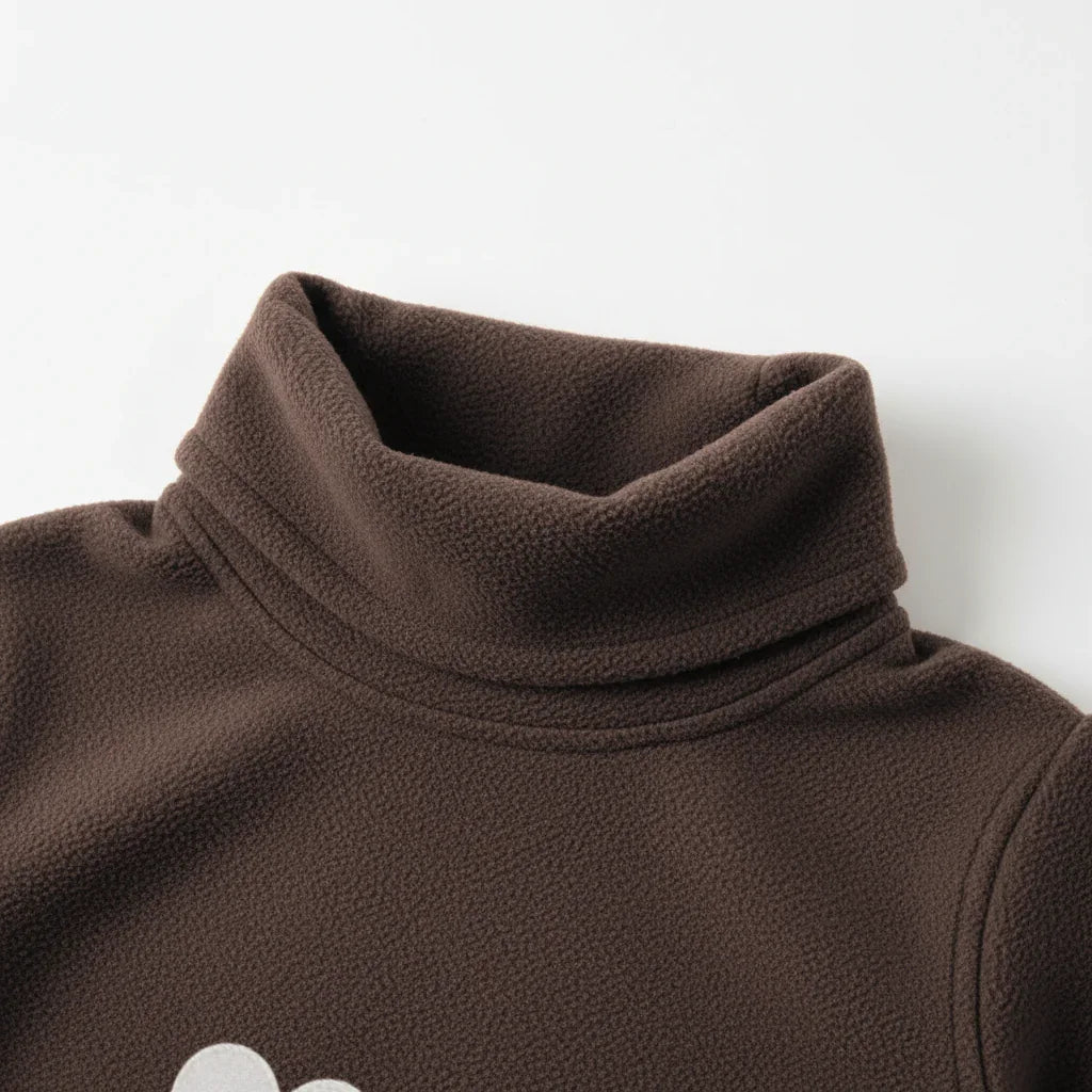 Double Sided German Fleece Coffee Thickened Sweater