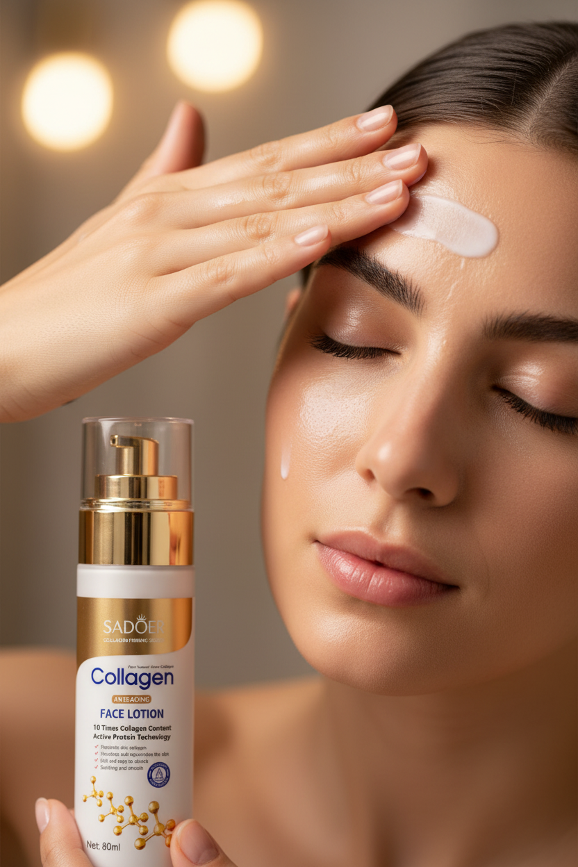Face Lotion Close Up - Forehead