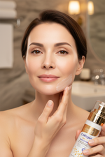 Face Lotion Close Up - Jawline