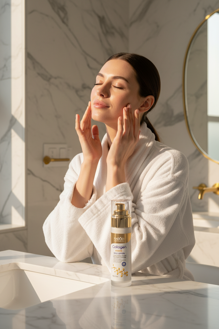 Face Lotion Use - Cheeks
