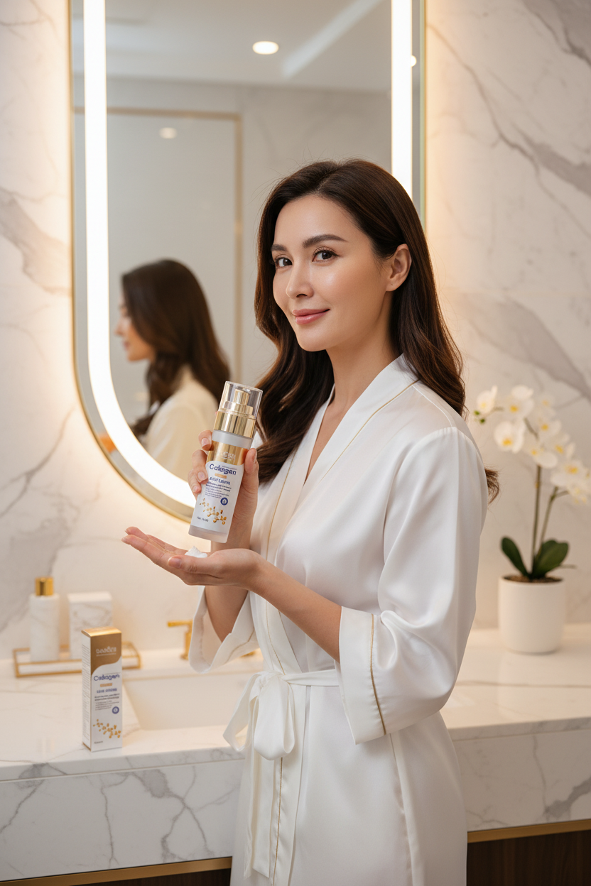 Face Lotion Use - Pumping