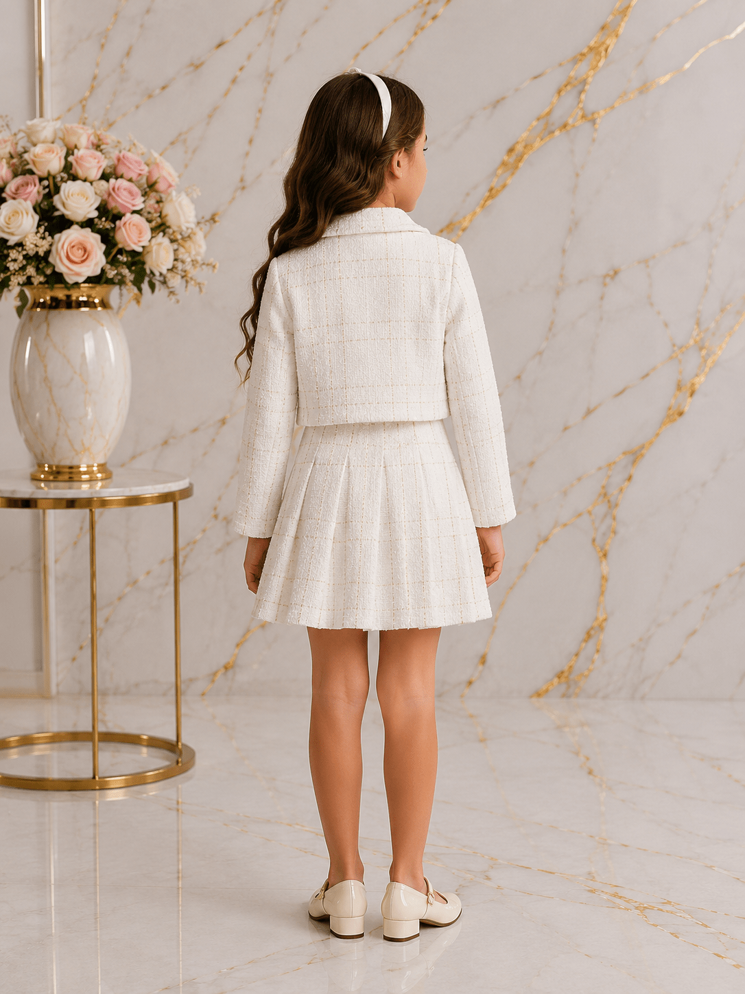Girls Premium French Style Three-Piece Set