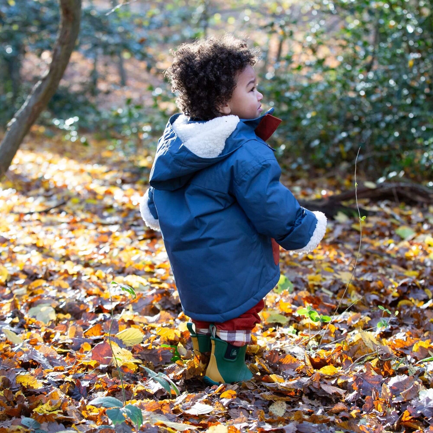 Kids Moonlight Blue Recycled Waterproof Winter Coat – Eco-Friendly, Warm, Durable