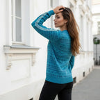 Feminine back view - European building