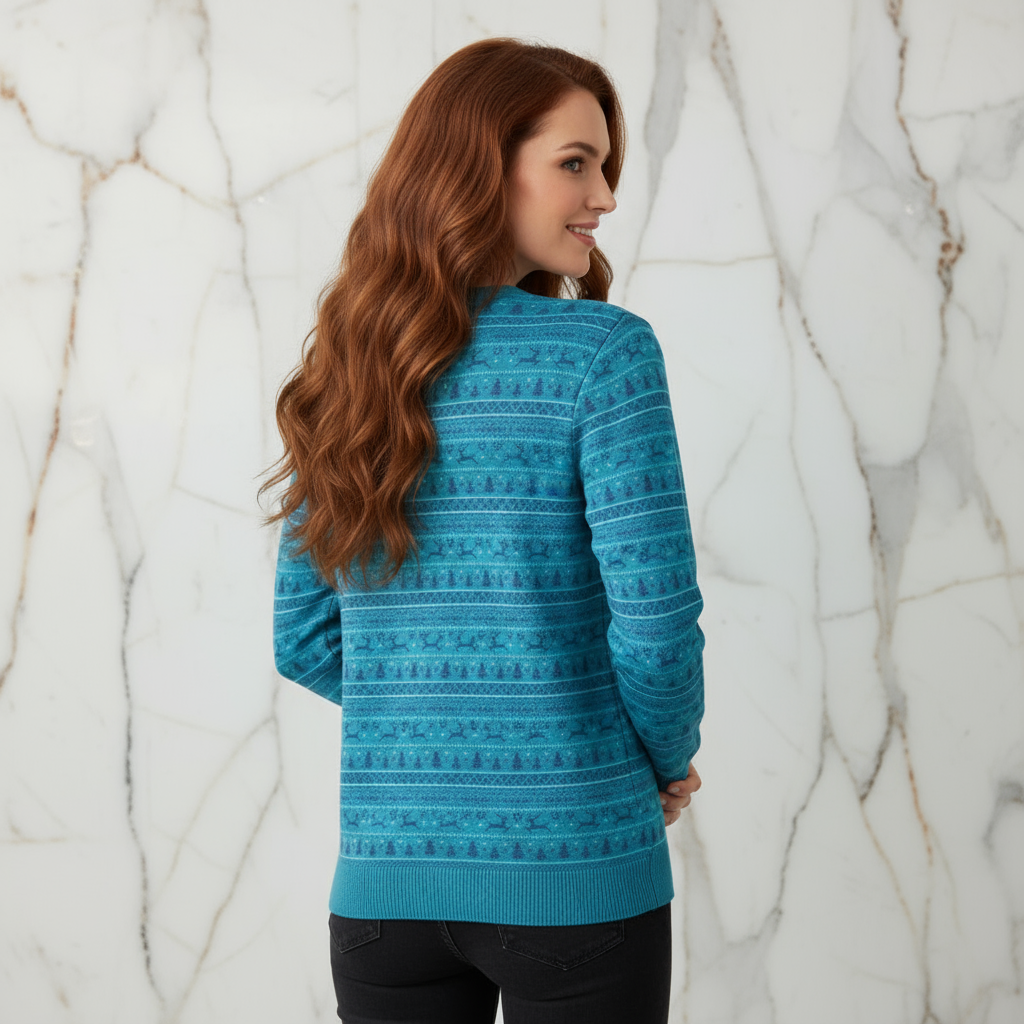 Feminine back view - Marble background