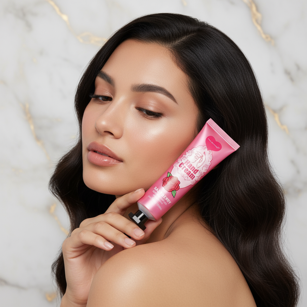 Feminine Hand Cream Portrait