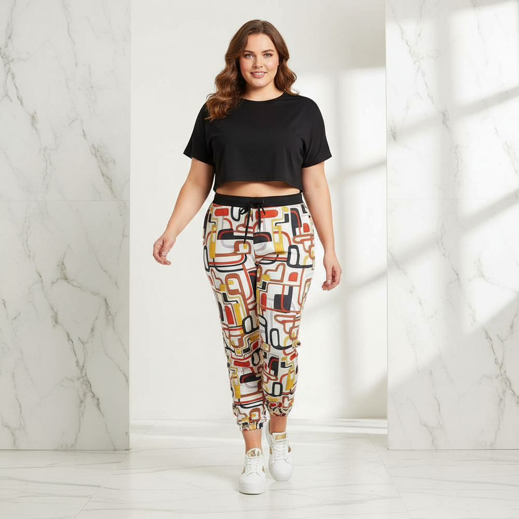 Feminine walking pose