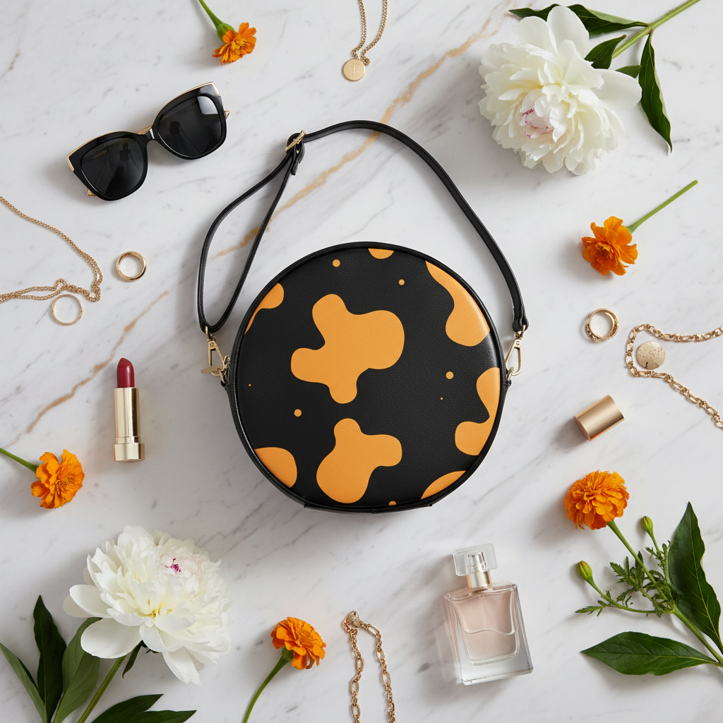 Flat lay with accessories