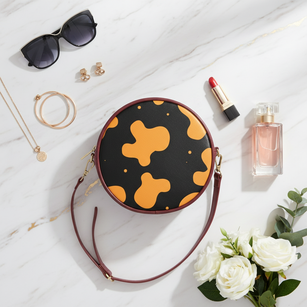 Flat lay with accessories