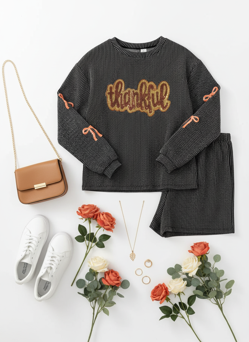 Flat lay with sneakers and flowers