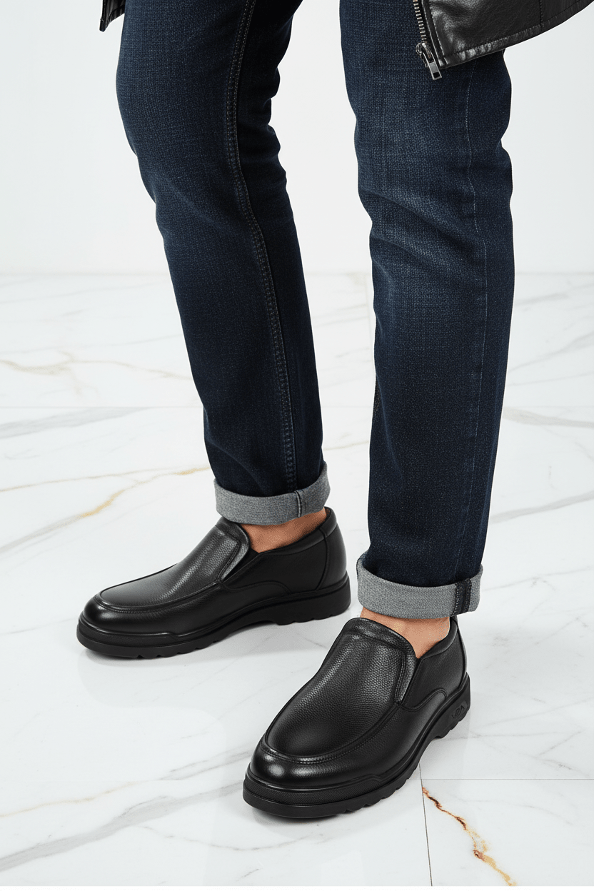Fleece casual - shoe close up