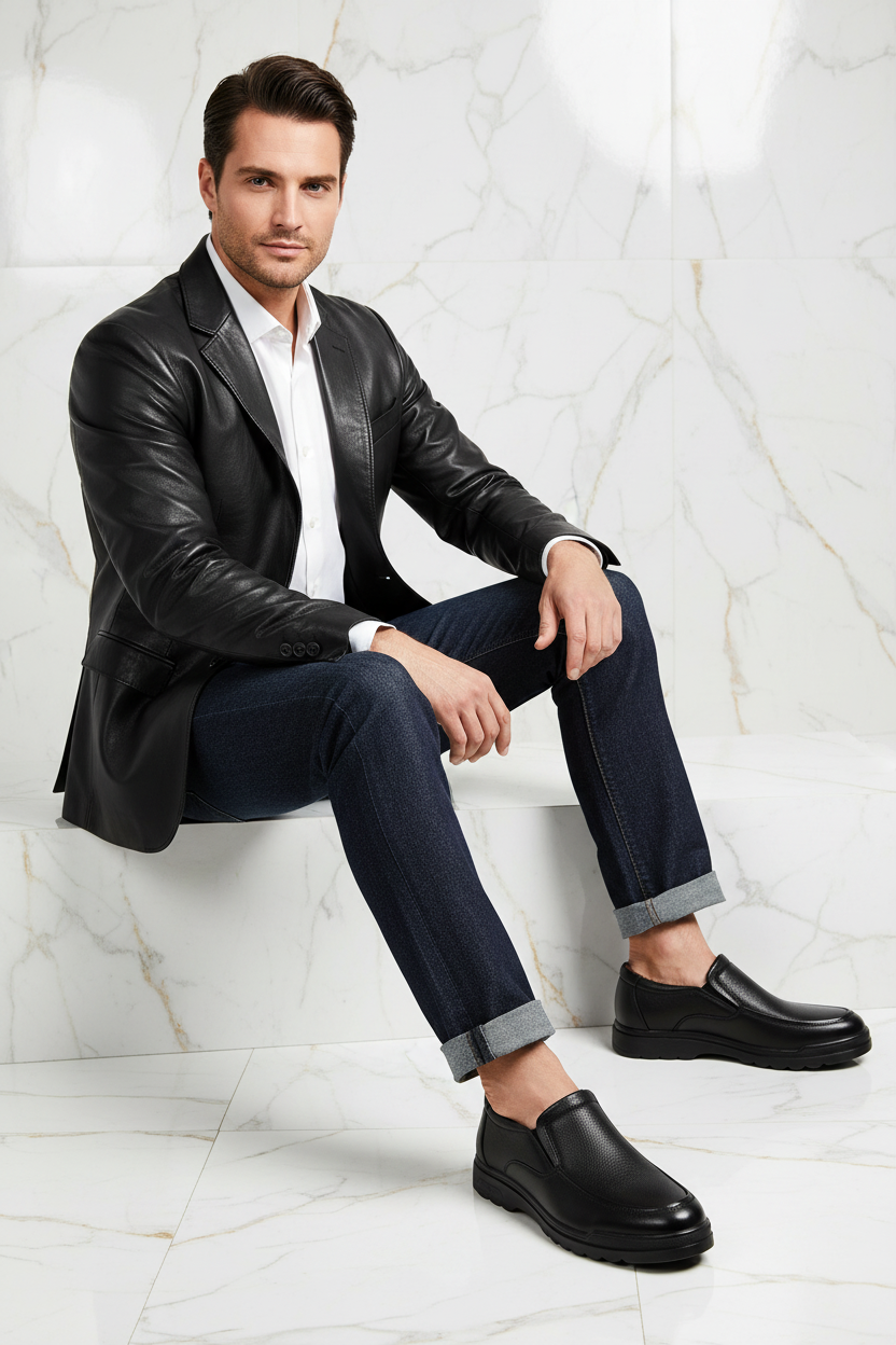 Fleece casual - sitting crossed