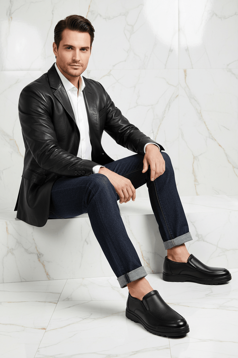 Fleece casual - sitting crossed